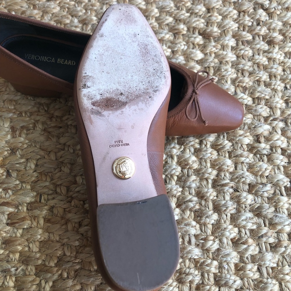 Veronica Beard Cecile Leather Ballet Pump. Size US 7.5 or 38 EUR - Picture 10 of 13